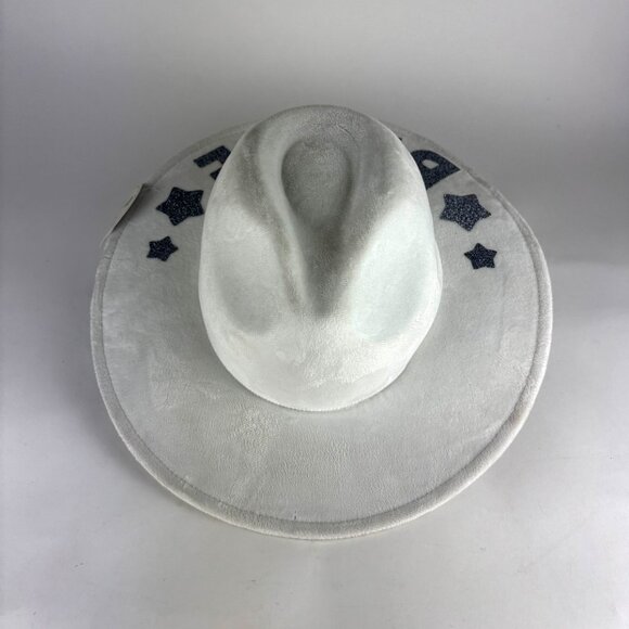 NWT Sparkly White "Bride" Cowboy Hat Perfect for Bachelorette Parties & Showers - Picture 4 of 8